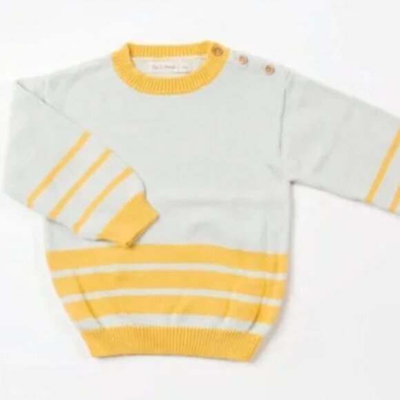 Fin & Vince Harbor Sweater Set - Seafoam/Mango 12-18m - Picture 4 of 9